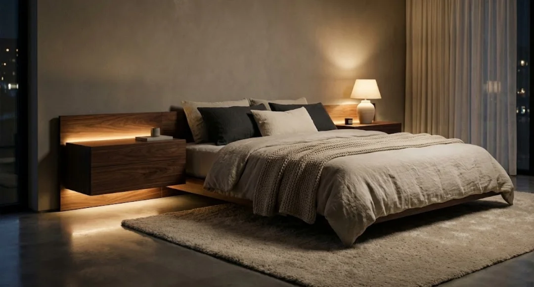 Desain lampu led kamar tidur