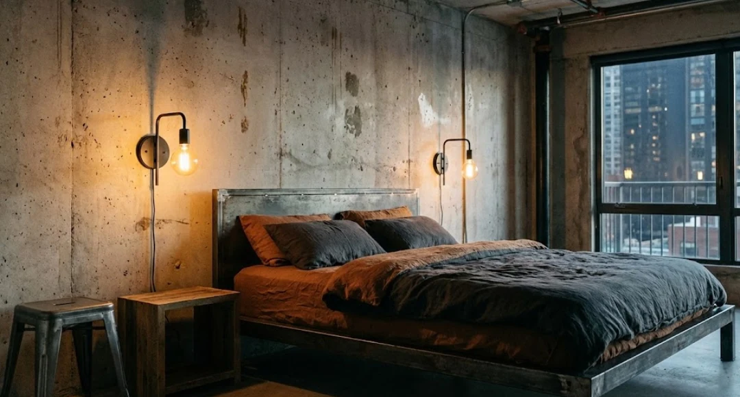 Lampu hias kamar tidur tempel dinding