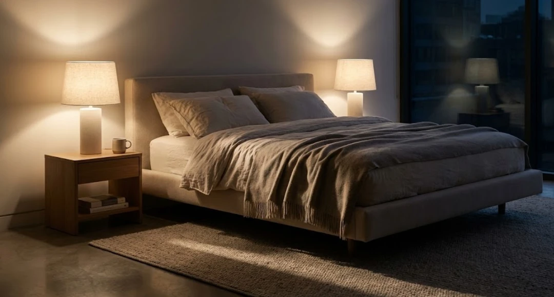 Lampu kamar tidur minimalist
