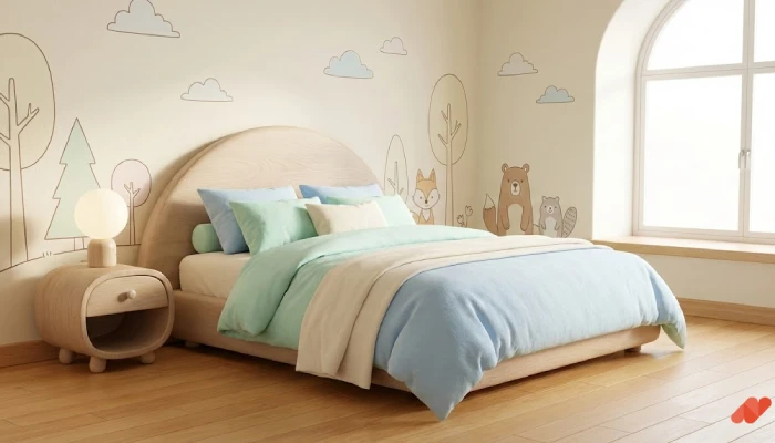 1gambar kamar tidur kartun