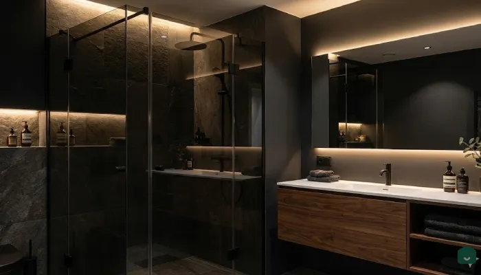 Kamar Mandi Dark Modern