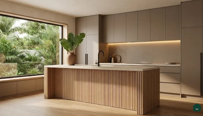 Dapur Nuansa Bumi Kontemporer
