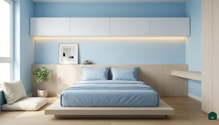 Kamar Tidur Modern Blue