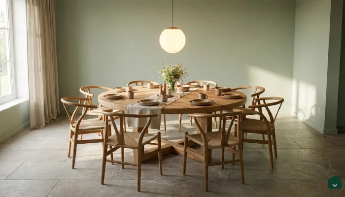 3jenis furniture ruang makan Meja Bundar