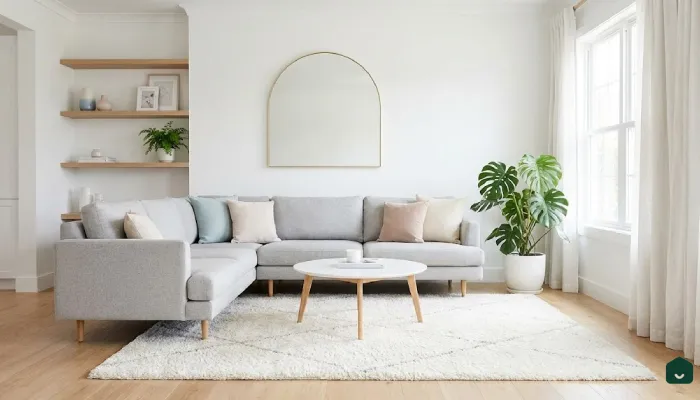 3ruang tamu minimalist aesthetic