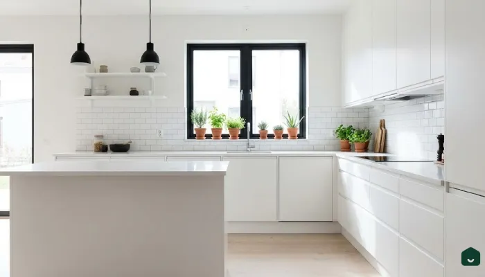 Dapur Skandinavia Cerah