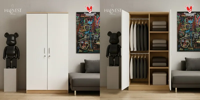 Lemari Pakaian 2 Pintu Harvest 2P