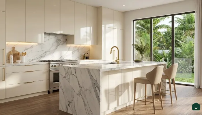 Dapur Marmer Mewah