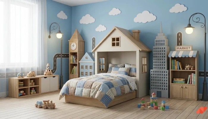 5gambar kamar tidur kartun