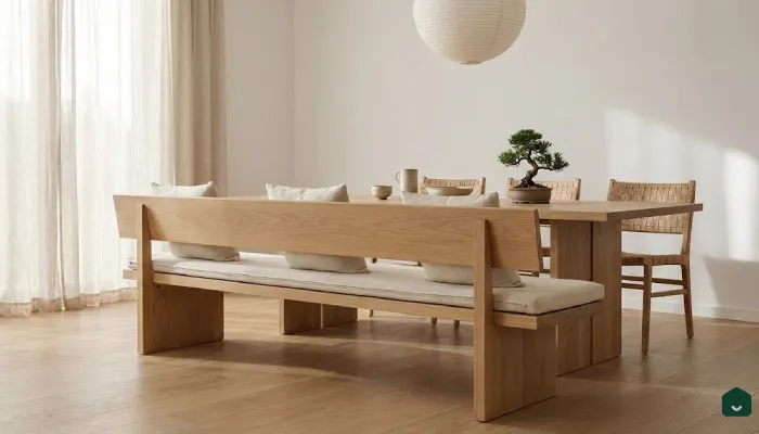 5jenis furniture ruang makan Bangku Panjang