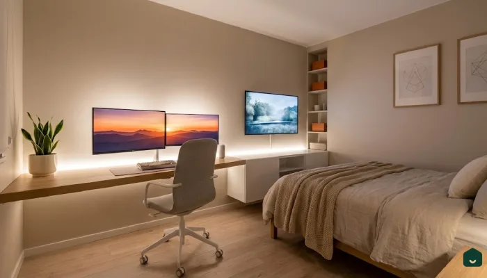 6Kamar Tidur Gaming Minimalist