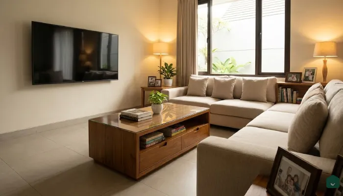 6jenis furniture ruang nonton Meja Kopi Multifungsi
