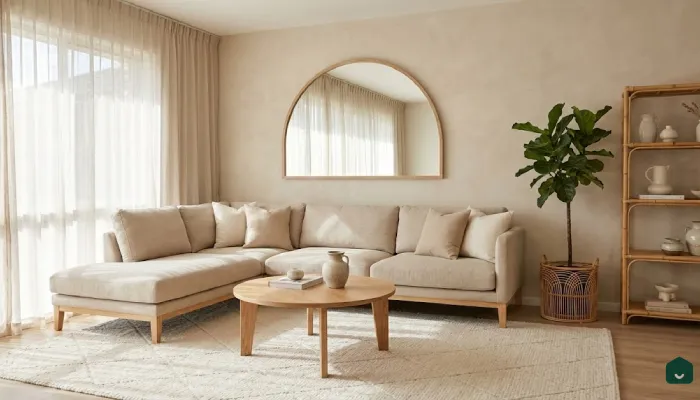 6ruang tamu minimalist aesthetic