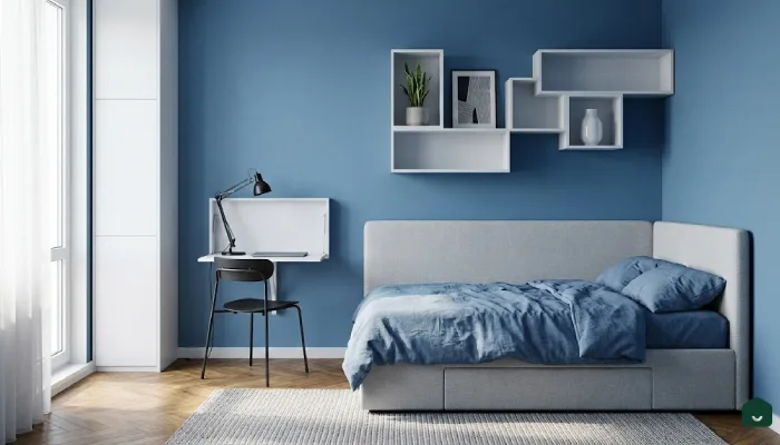Kamar Tidur Soft Blue