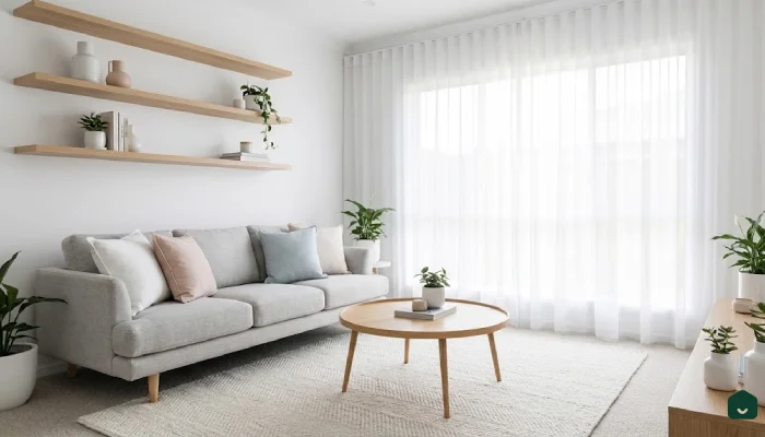 Ruang Keluarga Scandinavian Bright