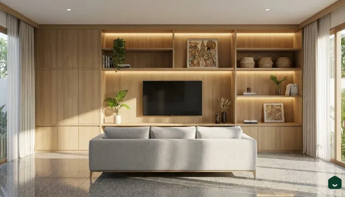 8jenis furniture ruang nonton Rak TV Custom