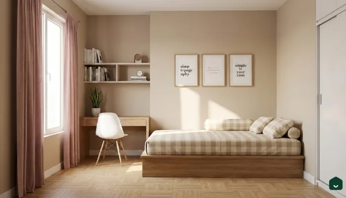 9Kamar Tidur Kost Minimalist