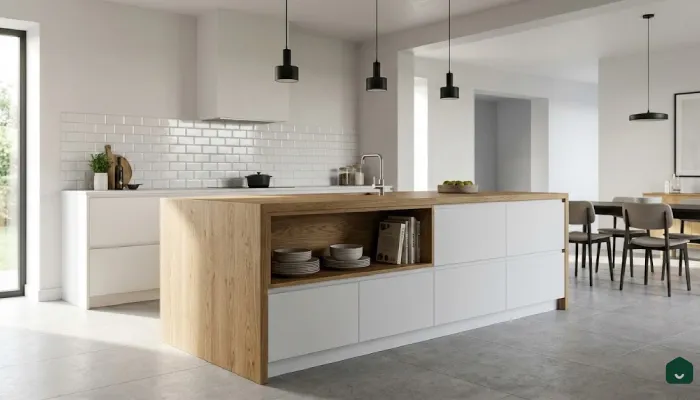 jenis furniture dapur Kitchen Island Kayu