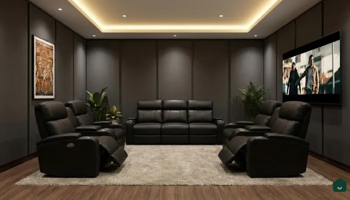 9jenis furniture ruang nonton Sofa Recliner Utama