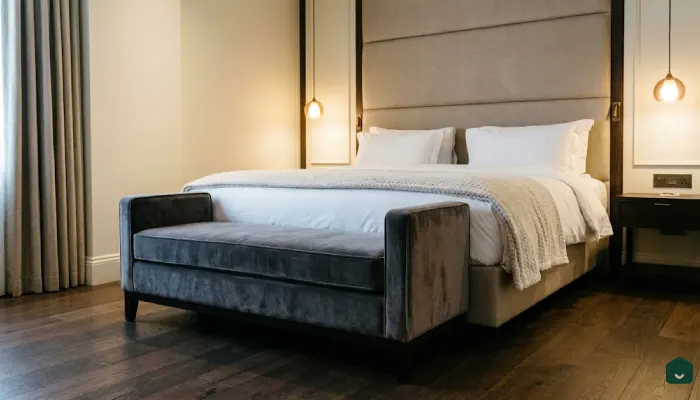 Jenis furniture kamar tidur Bangku Ujung Ranjang