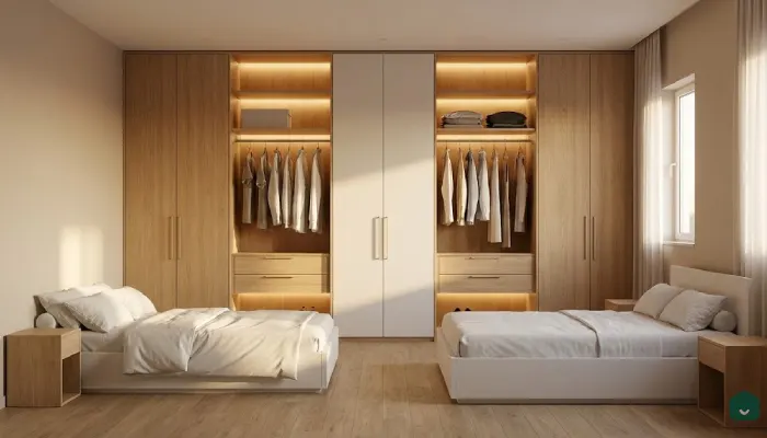 Jenis furniture kamar tidur Lemari Built-In