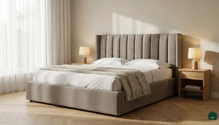 Jenis furniture kamar tidur Ranjang Upholstery