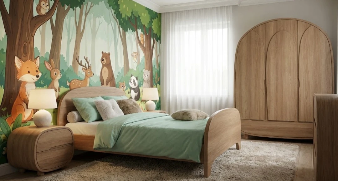gambar kamar tidur kartun aesthetic