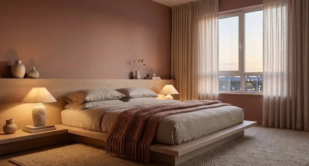 warna cat kamar tidur romantis