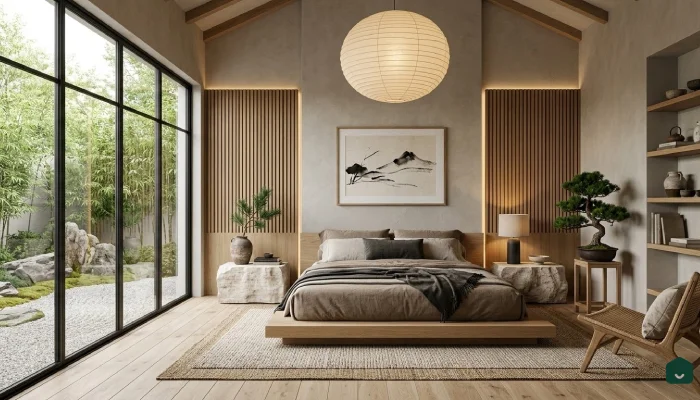 1kamar tidur mewah japandi
