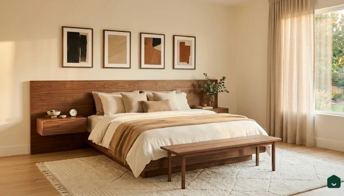 1kamar tidur warna cream