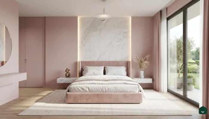3desain kamar tidur minimalis warna pink