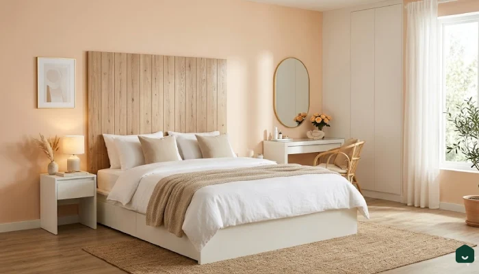 4cat kamar tidur warna pastel