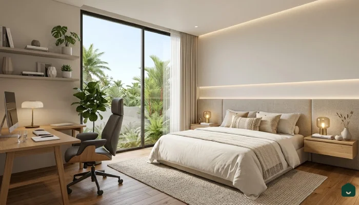 Kamar Tidur Modern Work Area