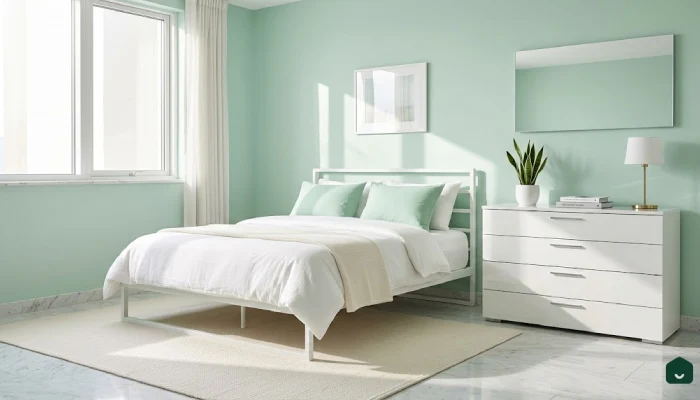 6cat kamar tidur warna pastel