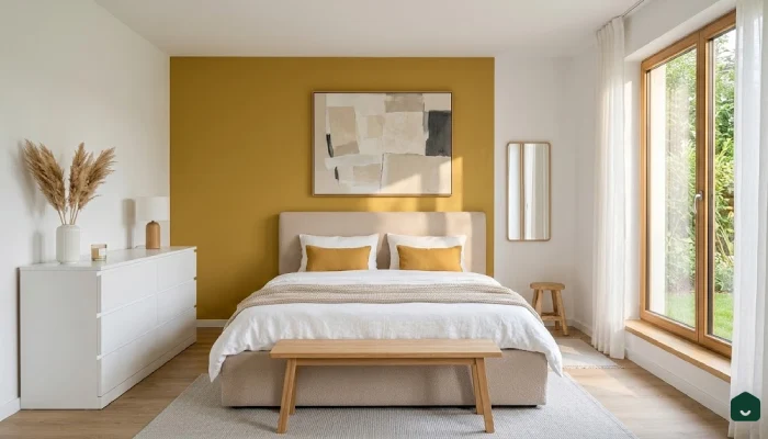 6desain cat kamar tidur warna kuning
