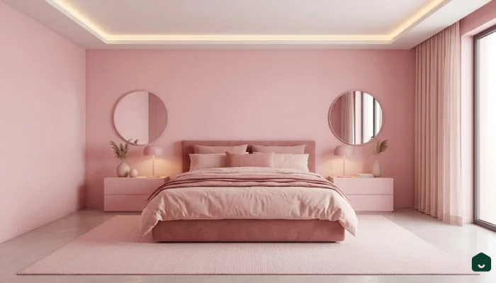 7desain kamar tidur minimalis warna pink