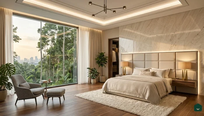 Kamar Tidur Marble Accent