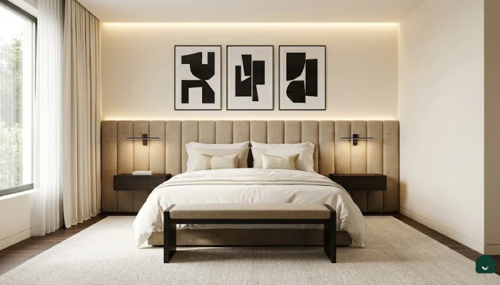 7kamar tidur warna cream