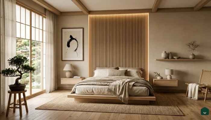 8kamar tidur mewah japandi