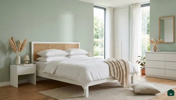 9cat kamar tidur warna pastel