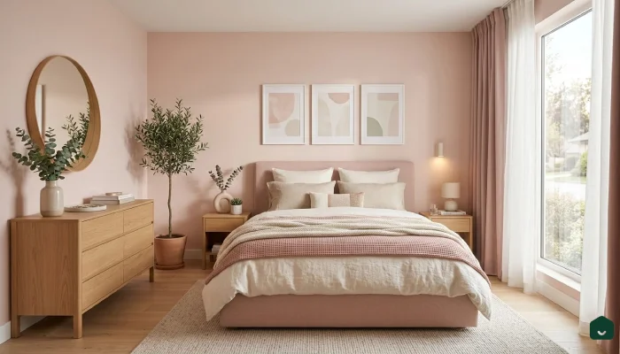 9desain kamar tidur minimalis warna pink