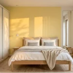 desain cat kamar tidur warna kuning
