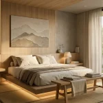 kamar tidur mewah japandi