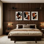 kamar tidur warna cream