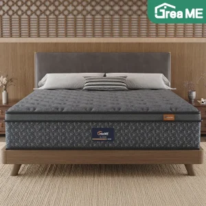 Gratis Bantal Kasur Pegas Saku Kain Ice Silk Dingin 26_30cm Kasur Springbed Independen Tidak Berisik Anti Debu Sangat Empuk Nyaman
