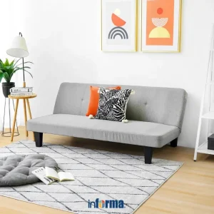 Informa Martis Oakland Sofa Bed Fabric Tempat Duduk Multifungsi Sofa Tidur 2In1 Kursi Santai Serbaguna Furniture Rumah Divan