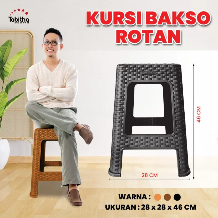 Kursi Plastik Rotan Motif Anyam Kursi Cafe Kursi Bakso Bangku Bakso Ekonomis