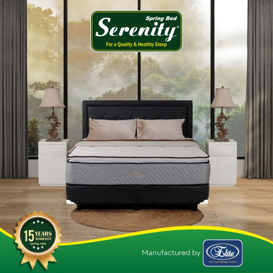Serenity Springbed Kasur Victory Plushtop New Edition by Elite Springbed