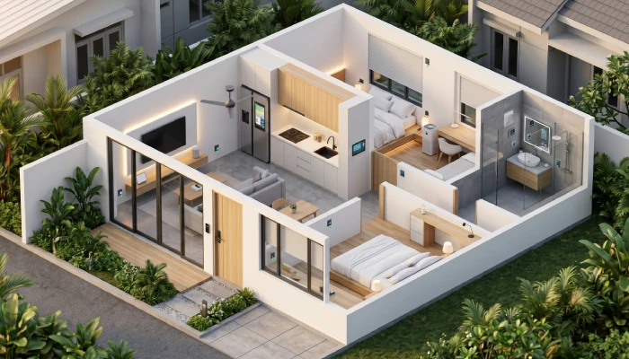 Denah Rumah ukuran Type 36 (5)