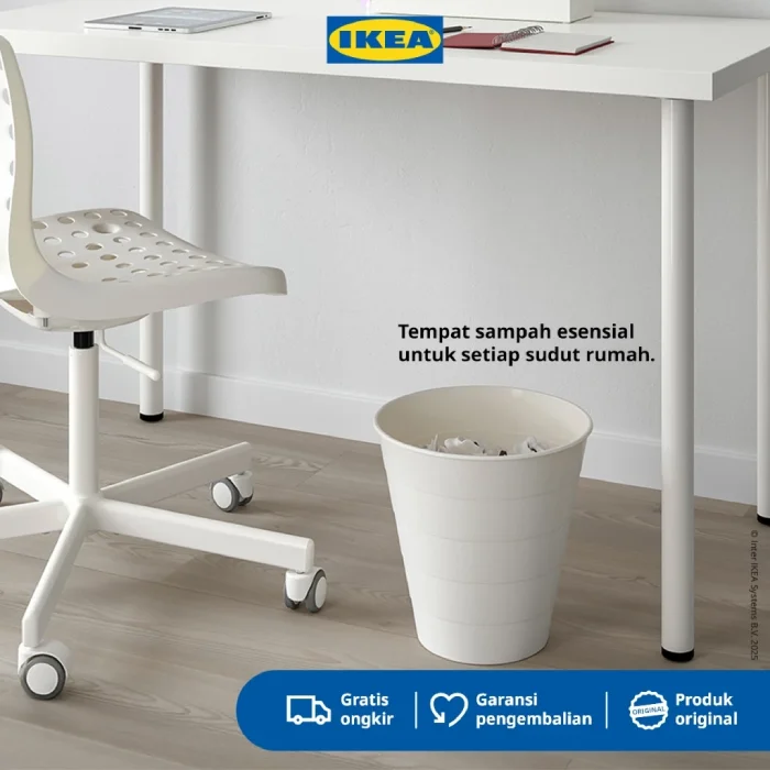IKEA FNISS Tempat Sampah 10 Liter - Putih